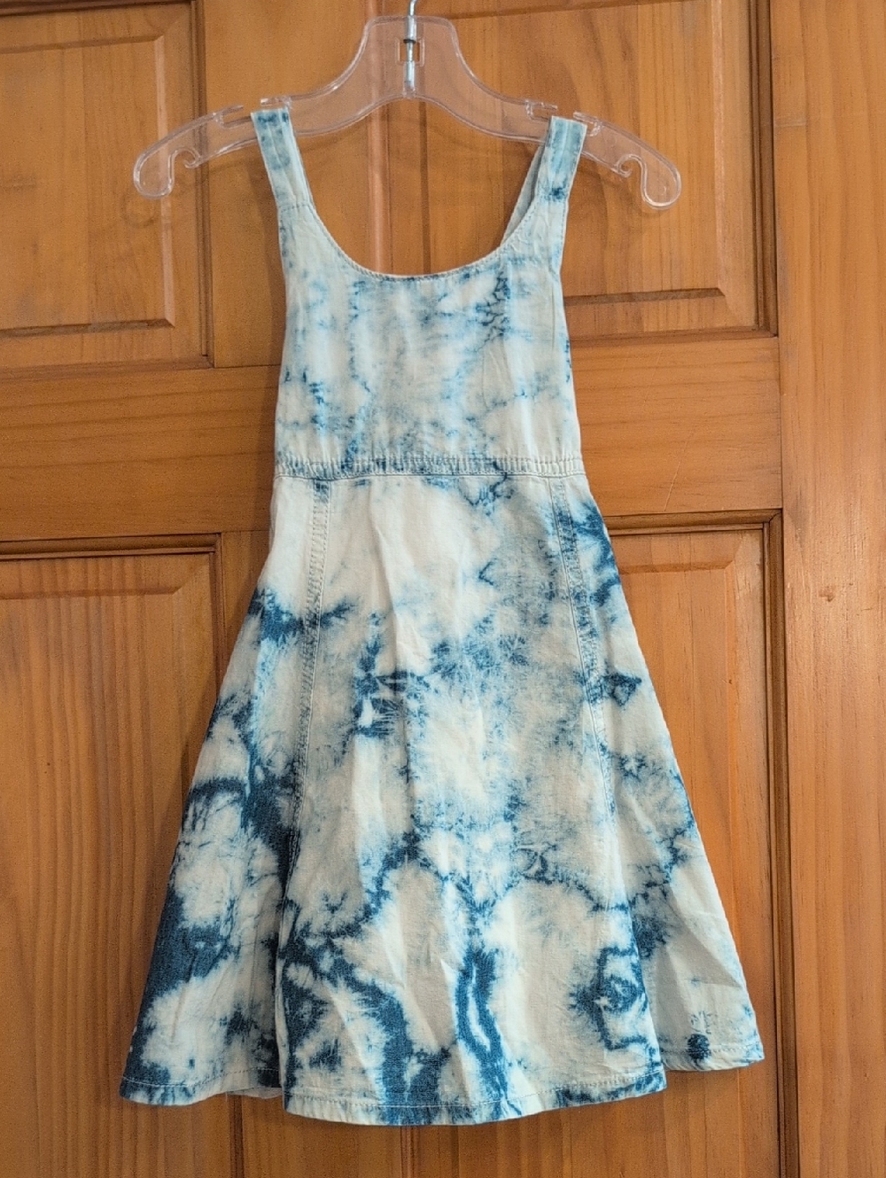 Kanz Blue and White Tie-Dye Sundress